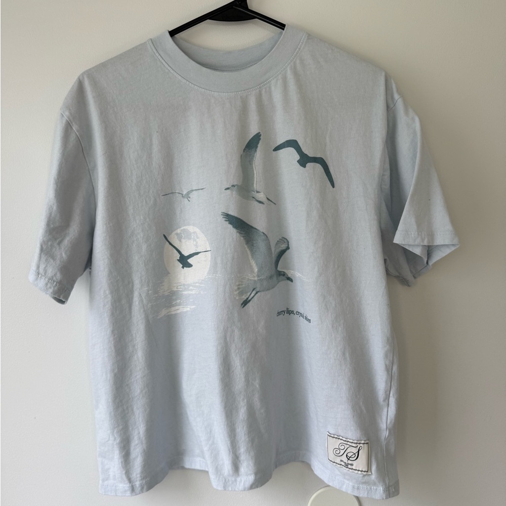 Taylor Swift Sky Blue Bird Graphic Tee